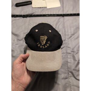 Cara Craft Ireland Black Suede Bill Hat Adjustable